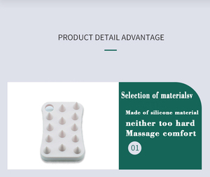<span class=keywords><strong>Brosse</strong></span> de nettoyage corporel pour bébé en silicone, fabrication OEM ODM sur mesure - Product Image 6