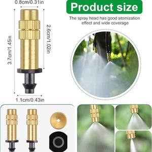 Buses d'irrigation goutte à goutte Xiuning Horticulture 60-80 mm, pulvérisation réglable pour système d'arrosage de serre, jardin et pelouse - Product Image 2