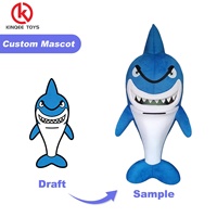 Boneka Kepiting Biru Custom Made, Hewan Boneka Lembut untuk Toko Suvenir, Bersertifikat CE, 25cm, 100 Pcs MOQ, OEM