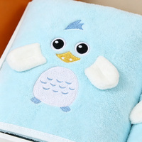 Ensemble de serviettes pour enfants Licorne, boîte cadeau, serviettes de bain pour bébé en microfibre douce et absorbante, logo personnalisé OEM ODM, cadeau de naissance pour enfants