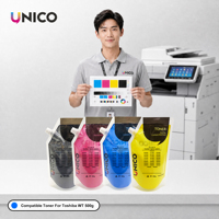 Poudre de toner compatible UNICO TFC425 pour Toshiba E STUDIO 2020AC 2520AC 2525AC 3025AC 3525AC 5525AC Kit de recharge couleur CMYK pour copieur