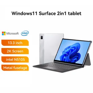 Tabletler yüzey 13.3 inç Tableta con win11 2160x1440 N5095 8GB RAM 256GB OEM Tablet PC