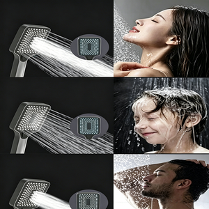 <span class=keywords><strong>Colonne</strong></span> <span class=keywords><strong>de</strong></span> <span class=keywords><strong>douche</strong></span> <span class=keywords><strong>thermostatique</strong></span> haute pression <span class=keywords><strong>de</strong></span> luxe en laiton avec affichage numérique <span class=keywords><strong>de</strong></span> la température à touches piano et éclairage LED - Product Image 5