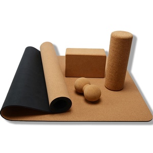 Tapete de Yoga de Corcho Biodegradable Ecológico Personalizado de Alta Calidad, Bloque de Goma Natural, Bolsa con Ruedas, 5mm, Logotipo Personalizado - Product Image 1