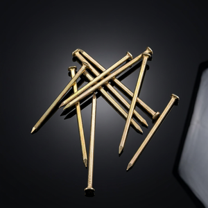 4" Professional Grade Construction Nails with Polished Diamond Head and Rust Resistant Finish - Product Image 1