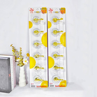 2024 nouveauté luxe cristal nouveauté mur serviette crochet couleur or Long Transparent plastique 6 crochets pour Pot outils bijoux épices