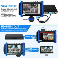 Testeur de caméra CCTV Rsrteng IPC-7600COVTADHS Plus, moniteur 7 pouces, testeur de câble de caméra IP 8K, testeur de câble 4K TVI CVI AHD SDI OPM TDR WiFi