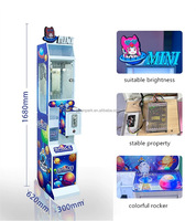 Offre Spéciale à pièces Mini jouet bonbons griffe distributeur automatique Arcade grue jouet avec Bill Acceptor poupée attraper Machine pour les enfants