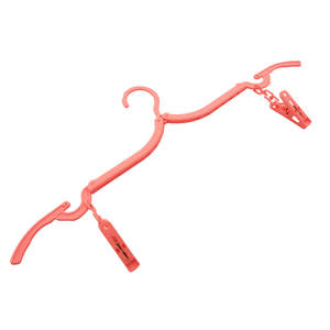 Folding Clothes Hanger Clip Thickened Rectangle <b>Hook</b> Type For Clothes Pants Ties Drying Rack Student Dormitory Use - Product Image 4