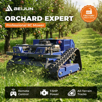 En stock, livraison rapide, tondeuses à gazon robotisées à commande à distance Beijun Loncin 224CC EPA Euro 5 pour l'entretien des vignobles