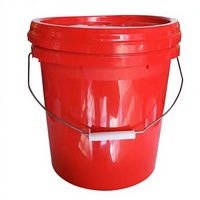 Moule d'injection de seaux en plastique empilables et géométriquement sécurisés, gain de place, 5L, pour une logistique d'entrepôt efficace