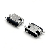 Conector Hembra USB-C de 16 Pines OEM AK Electronics, Modelo 99302-016-01, Montaje SMT en PCB, Transmisión de Datos, Carga LCP