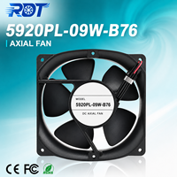 Ventilateur de ventilation DC à haut débit d'air 172 mm avec roulement à billes 5920PL-09W-B76, refroidissement par onduleur, dissipation de chaleur, qualité industrielle