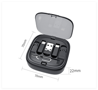 Câble de charge rétractable 6-en-1 avec support de téléphone, organisateur de câbles de données portable multifonctionnel avec outil d'éjection de carte SIM et porte-cartes