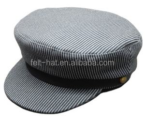 Gorra de capitán de tela de gamuza de estilo náutico de moda elegante de alta calidad personalizada con adorno de <span class=keywords><strong>cuerda</strong></span> trenzada y botón decorativo - Product Image 5