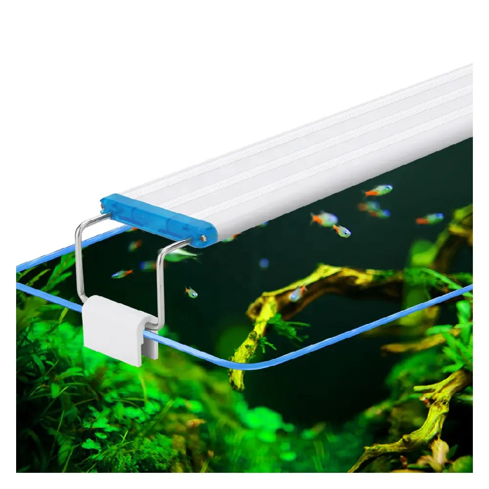 Akvaryum klip ışık süper ince balık tankı ekili akvaryum lambası Led ab enerji akvaryum aydınlatma