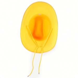 Sombreros de Vaquero Estilo Occidental al por Mayor, Sombreros Fedora de Fieltro para Fiestas y Viajes, Color Amarillo Unisex, 4 Estaciones - Product Image 5