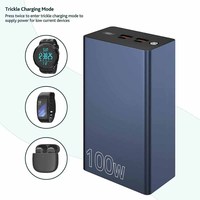 100w PD QC3.0 Portable Chine Fabricants 100w Power Bank Chargeur Mobile Haute Capacité Power Bank