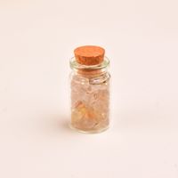 Cristal Chips Bouteille En Gros En Vrac Pierre Naturelle De Guérison Verre Spirituel Rose Quartz Chips Bouteille