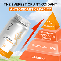 Suplemento Dietético OEM NAD+ 18000mg 60 Cápsulas, Antioxidante, Sin Cafeína, para Adultos, Control de Energía