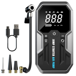Démarreur de batterie ultra-sûr 8000 mAh avec compresseur d'air 2500 A, booster de batterie puissant, gonfleur d'air 150 PSI, outil à affichage numérique - Product Image 2