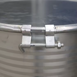 Accessoires de cerceau en fer à grande ouverture personnalisables, pièces utilisées pour les fûts en plastique bleus de 30L, <span class=keywords><strong>60L</strong></span>, 120L, 200L - Product Image 5