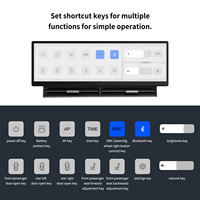 Écran tactile 2.5D de 10,88'' pour tableau de bord de voiture, CarPlay/Android Auto, amplificateur, caméra avant, Plug-and-Play, garantie 1 an