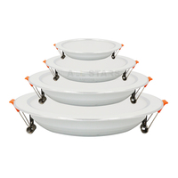 Plafonnier LED ultra fin, panneau lumineux LED rond encastré, 7W 9W 12W 15W 18W SMD, sans cadre, spot encastré, plafonnier LED