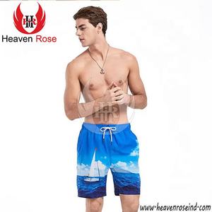 Venta al por mayor 100% poliéster hombres traje de baño y ropa de playa tamaño personalizado secado rápido tabla de surf nadar playa pantalones cortos impresos pantalones cortos Casuales - Product Image 3