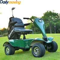 Scooter électrique de golf Dailymoving populaire 24V 1200W avec moteur Linix, carrosserie ouverte pour passagers et double suspension à ressorts