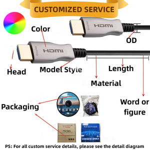 Aoc สำหรับ Tv <span class=keywords><strong>Av</strong></span> เครื่องฉายเสียงและวิดีโอ50เมตร2.0เมตร<span class=keywords><strong>ราคา</strong></span>ต่ำ UHD 100 <span class=keywords><strong>Hdmi</strong></span> 4K <span class=keywords><strong>สาย</strong></span>เคเบิลใยแก้วนำแสงโรงงานขายส่ง - Product Image 4