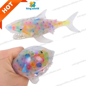 Funny Fidget Sensory Toy Anxiety Relief Squeezing Squishy Balls Filled with Water Beads Shark Toys