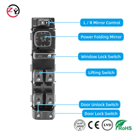 Interruptor Eléctrico para Ventanas de Automóvil, Interruptor Maestro para Elevalunas, Material ABS, Interruptor Regulador de Ventanas, Gran Venta