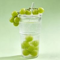 Gobelets en verre sodocalcique, grande capacité, design moderne et minimaliste, couleur unie, pour boissons