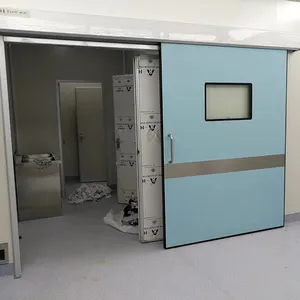 Double Leaf Radiation Protection X Ray Lead Metal Hospital Room Automatic sliding Door