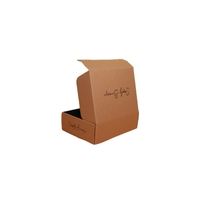 Grande boîte postale kraft brune dégradable recyclée en carton ondulé Mailers Boîte d'expédition gaufrage encre de soja Top Folders