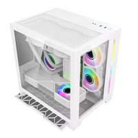 Boîtier pour PC PC PC Cpu Boîtier pour jeu d'ordinateur Bureau ATX USB 3.0 Verre trempé Phantom Noir Blanc Rose