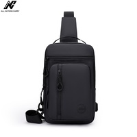 Sac de poitrine et de taille imperméable en PU pour homme, haute qualité, tendance, avec fermeture éclair, multi-usage, pour sport, voyage, design mode estival