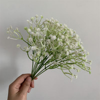 B-1410 Dekorasi Rumah Berkualitas Tinggi Buket Bunga Baby's Breath Plastik Bunga Buatan Gypsophila Kecil Hari Valentine