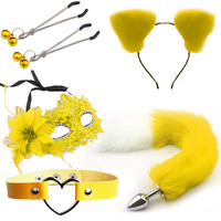 DKKtech Plug anal queue de renard, jouets anaux pour femmes, cosplay, plug anal, jouet sexuel, costume animal, jeu sexuel