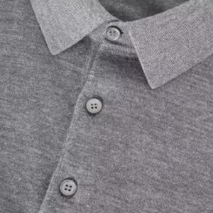 เสื้อยืดแคชเมียร์คอโปโลสำหรับผู้ชาย เสื้อถักนิตติ้งหรูหรา เสื้อโปโลแคชเมียร์ถักสำหรับผู้ชาย - Product Image 5