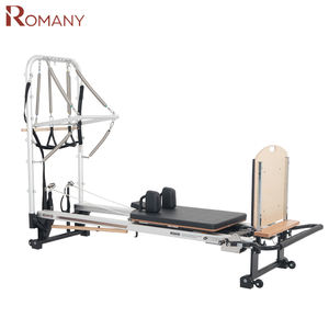 2026 Reformer Pilates Romany en bois d'érable, couleur personnalisée, avec demi-tourne et trapèze, durable, pour fitness, <span class=keywords><strong>musculation</strong></span> et entraînement du tronc - Product Image 1