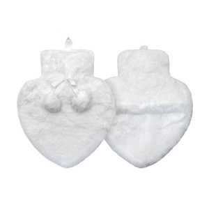 Couverture blanche luxueuse Couverture de sac d'eau chaude Bouteille d'eau chaude en caoutchouc en forme de <span class=keywords><strong>coeur</strong></span> - Product Image 5