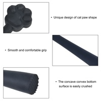 Bâton de purée en silicone en forme de patte de chat utilisé pour faire du jus de fruits au citron et de la purée de fruits purée de pommes de terre