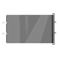 Barrière de porte rétractable anti-saut pour chat en maille PVC, type de fermeture : sans, modèle 3939, pour la vente au détail d'articles pour animaux et appartements