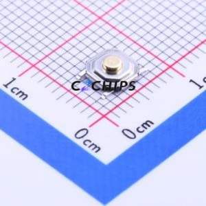 TS-1187-1816 Tactile Switch SMD-4P,5.2x5.2mm Switch Single Pole Single Throw Round Button 1.6N Vertical Mount - Product Image 1