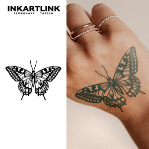 Tatuaggi Temporanei Realistici a Forma di Farfalla <span class=keywords><strong>Vintage</strong></span>, Stile Punk, per Uomo e Donna, Vendita all'Ingrosso - Product Image 1