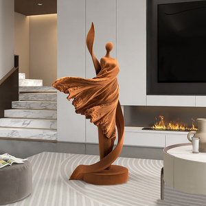 Scultura in Resina <span class=keywords><strong>di</strong></span> Ragazza, <span class=keywords><strong>Arte</strong></span> Decorativa per Casa, Ornamento Astratto per Soggiorno, Accessori per Ufficio e Casa, Regalo - Product Image 6