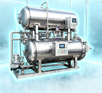 Autoclaves de stérilisation à vapeur pour aliments, machines de stérilisation alimentaire, autoclaves de retorte