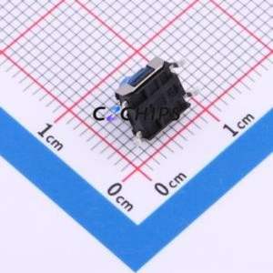 TS-1047A-A5B2-D2 Tactile Switch SMD,6.2x6.4mm Switch Single Pole Single Throw Round Button 1.8N Vertical Mount - Product Image 2